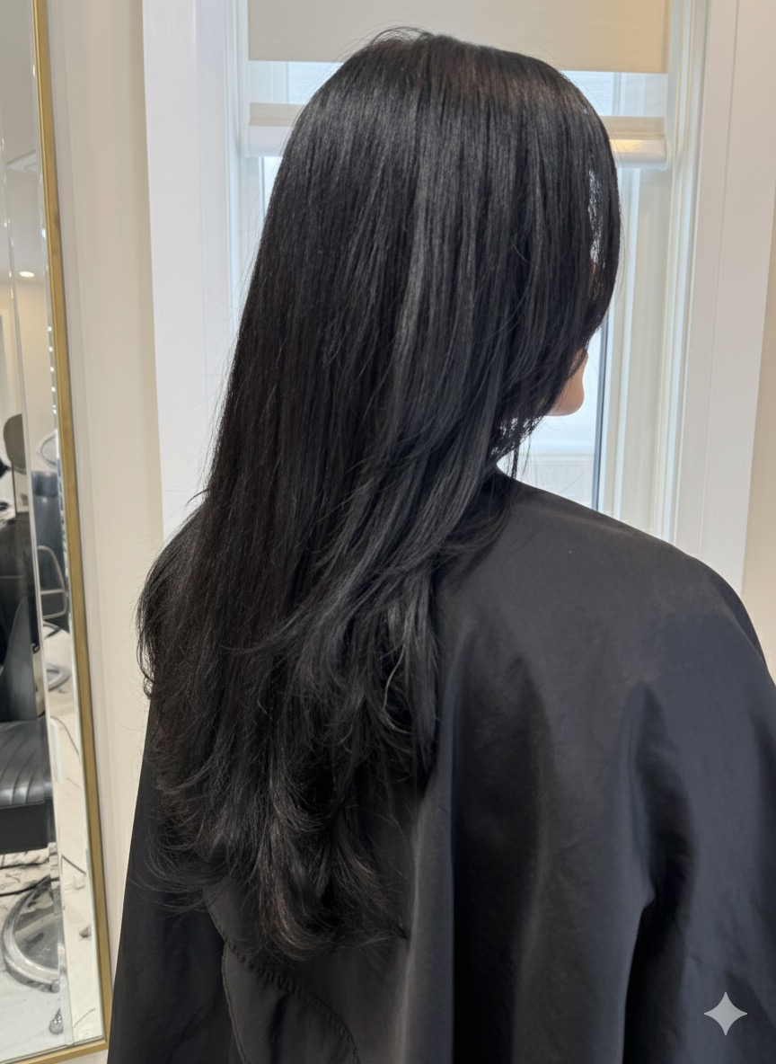 Salon styling result